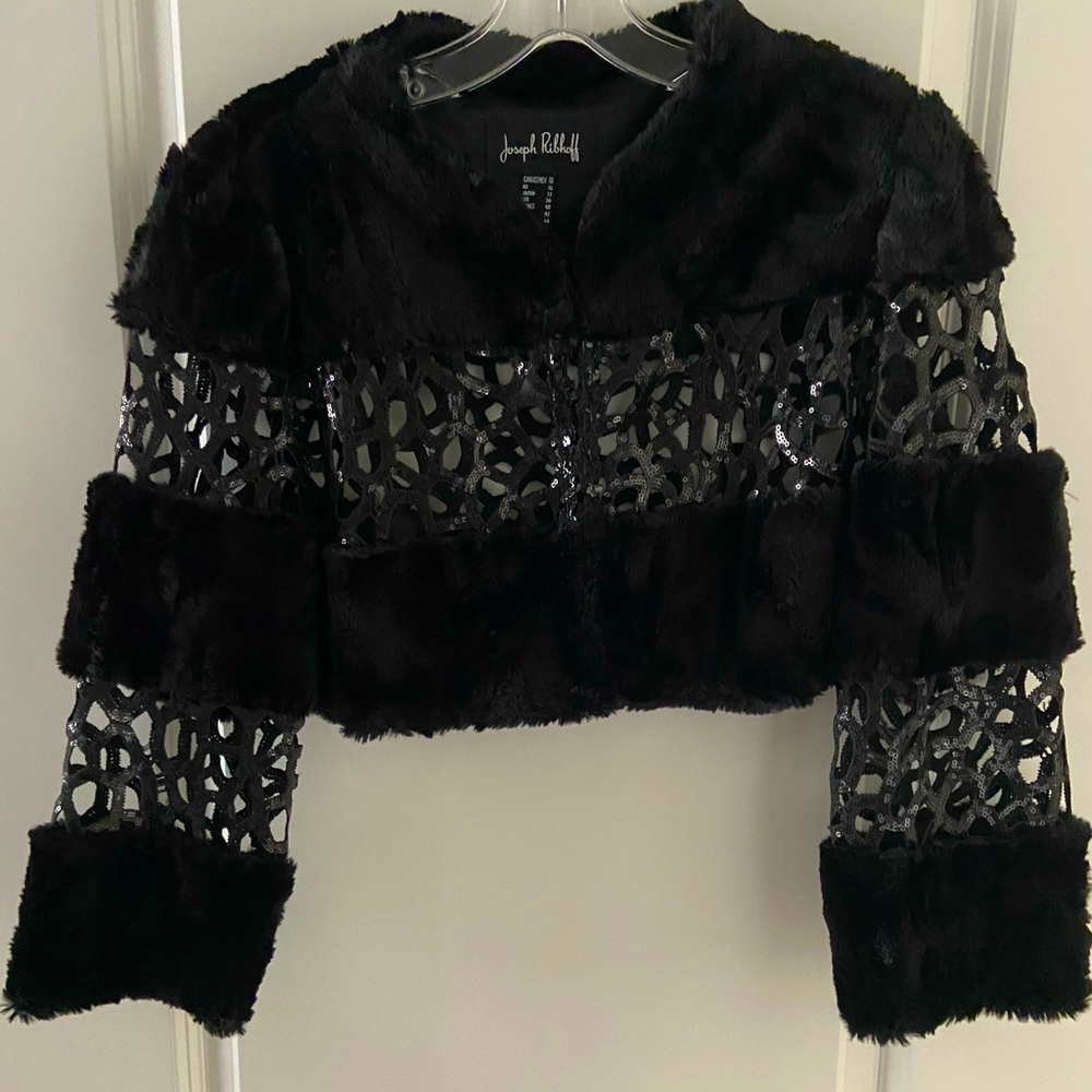 Classy Joseph Ribkoff Bolero Black Jacket 10